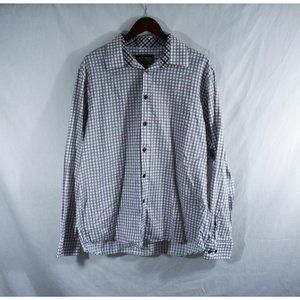 Jhane Barnes Men’s Size XL Checkered Button Down